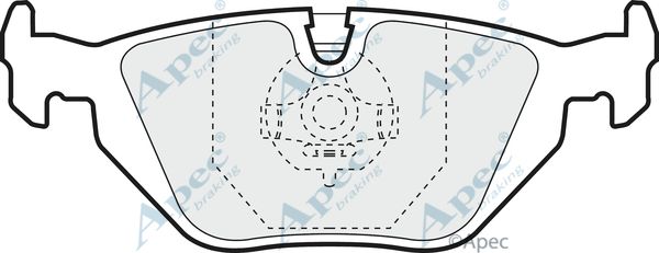 APEC BRAKING Комплект тормозных колодок, дисковый тормоз PAD856